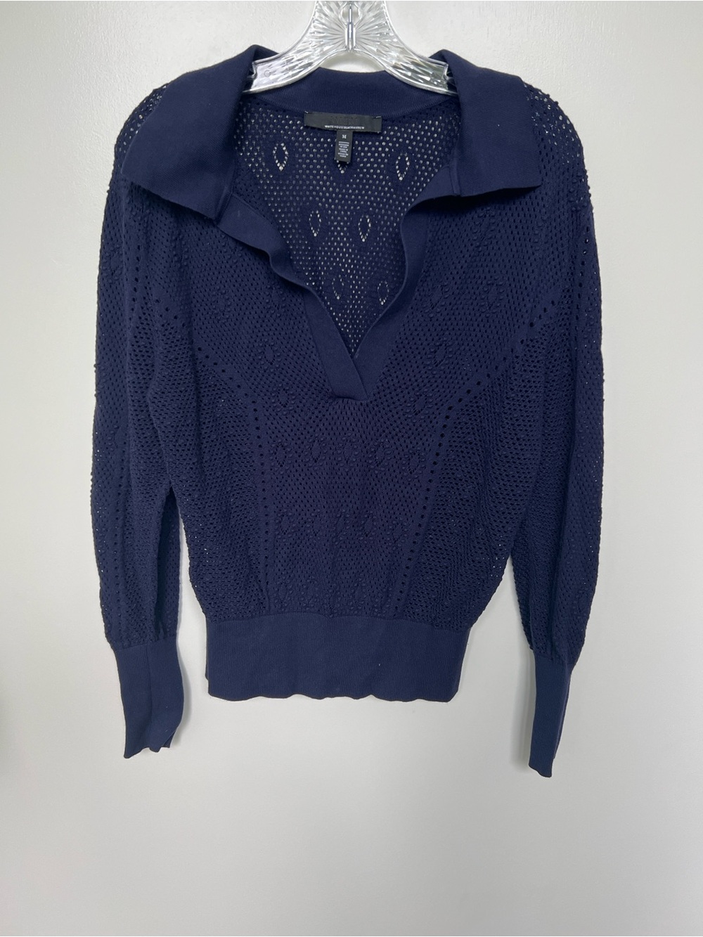 White House Black Market Navy Blue women’s Knit Sweater